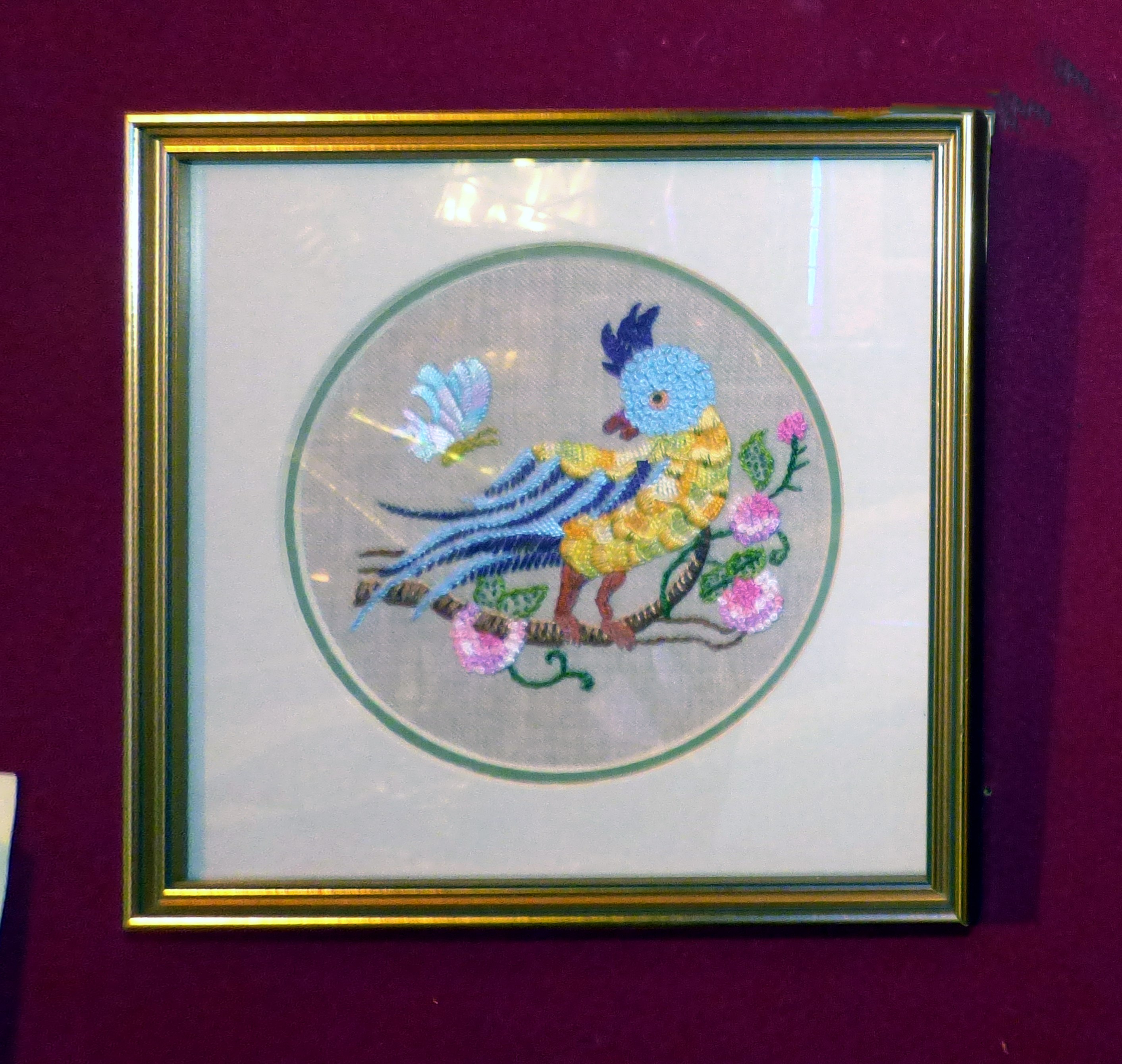 CREWELWORK by H.McCormack, at Embroidery for Pleasure exhibition, Liverpool Metropolitan Cathedral 2016