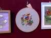 GOLDWORK by J.McParland, CREWELWORK by M.Andrews and ONE STITCH SAMPLER by A.Kefford , at Embroidery for Pleasure exhibition, Liverpool Metropolitan Cathedral 2016