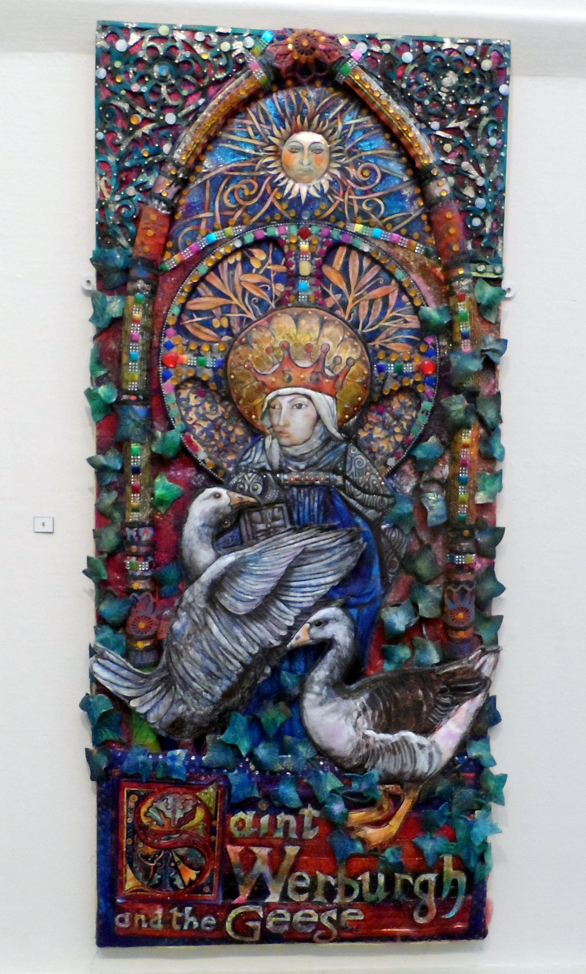 St.WERBURGH AND THE GEESE   by Nikki Parmenter, Williamson Gallery, 2019