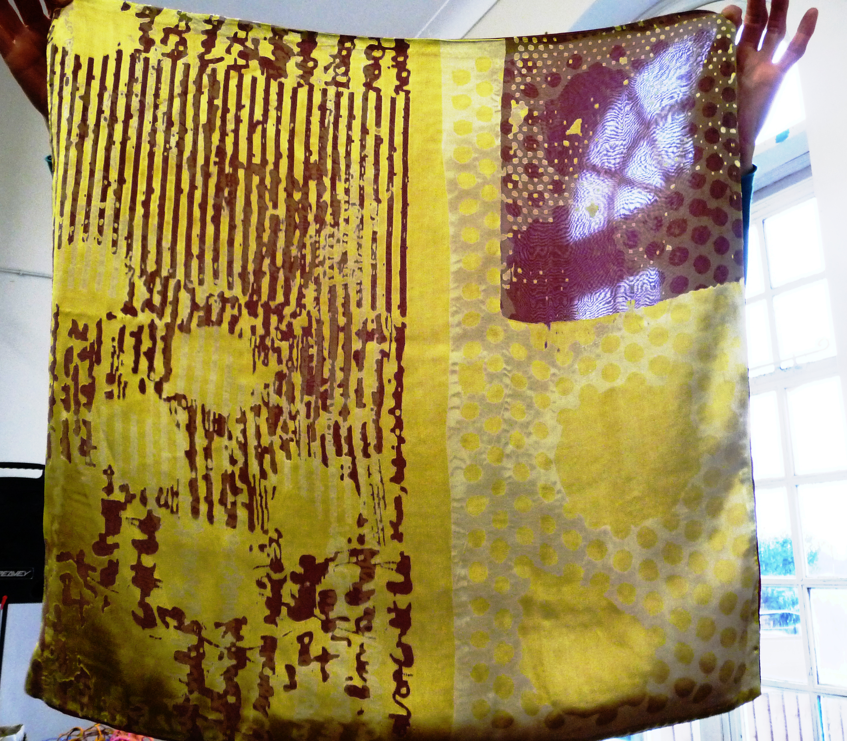 textile created by a devoure technique by Christine Toh