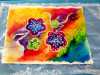 student's work in progress at "A Taste of Indonesian Batik" workshop with Victoria Riley, Feb 2020
