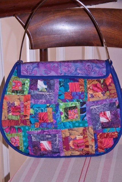 made by Gill Roberts from Kaffe Fassett  fabric remnants