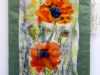 TWO POPPIES by Pat Bean, hand felted