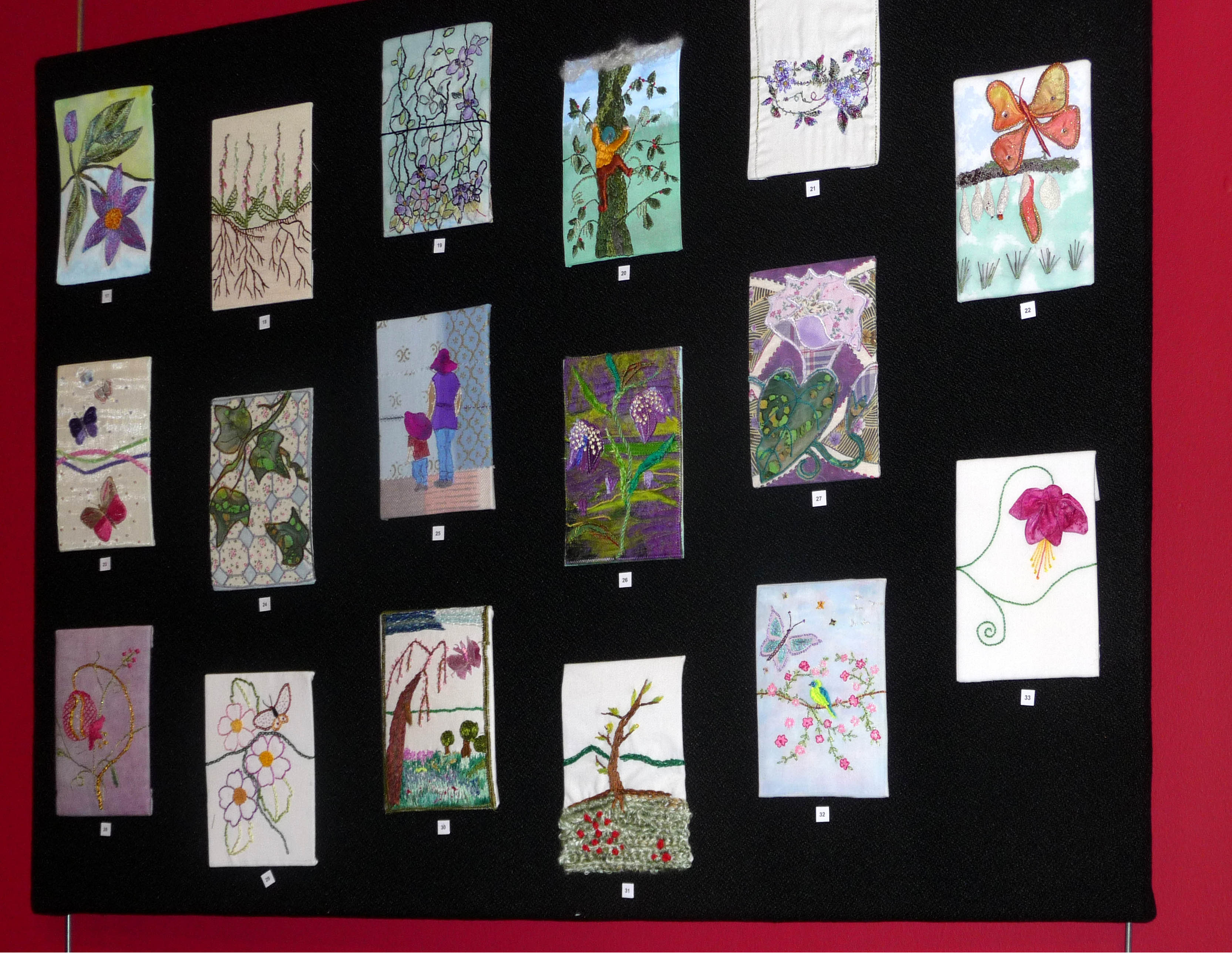 selection of postcards in GROWTH exhibition, Victoria Gallery, 2014