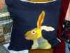 Applique cushion by Jean Kewsley, Stitchin' Sisters Group