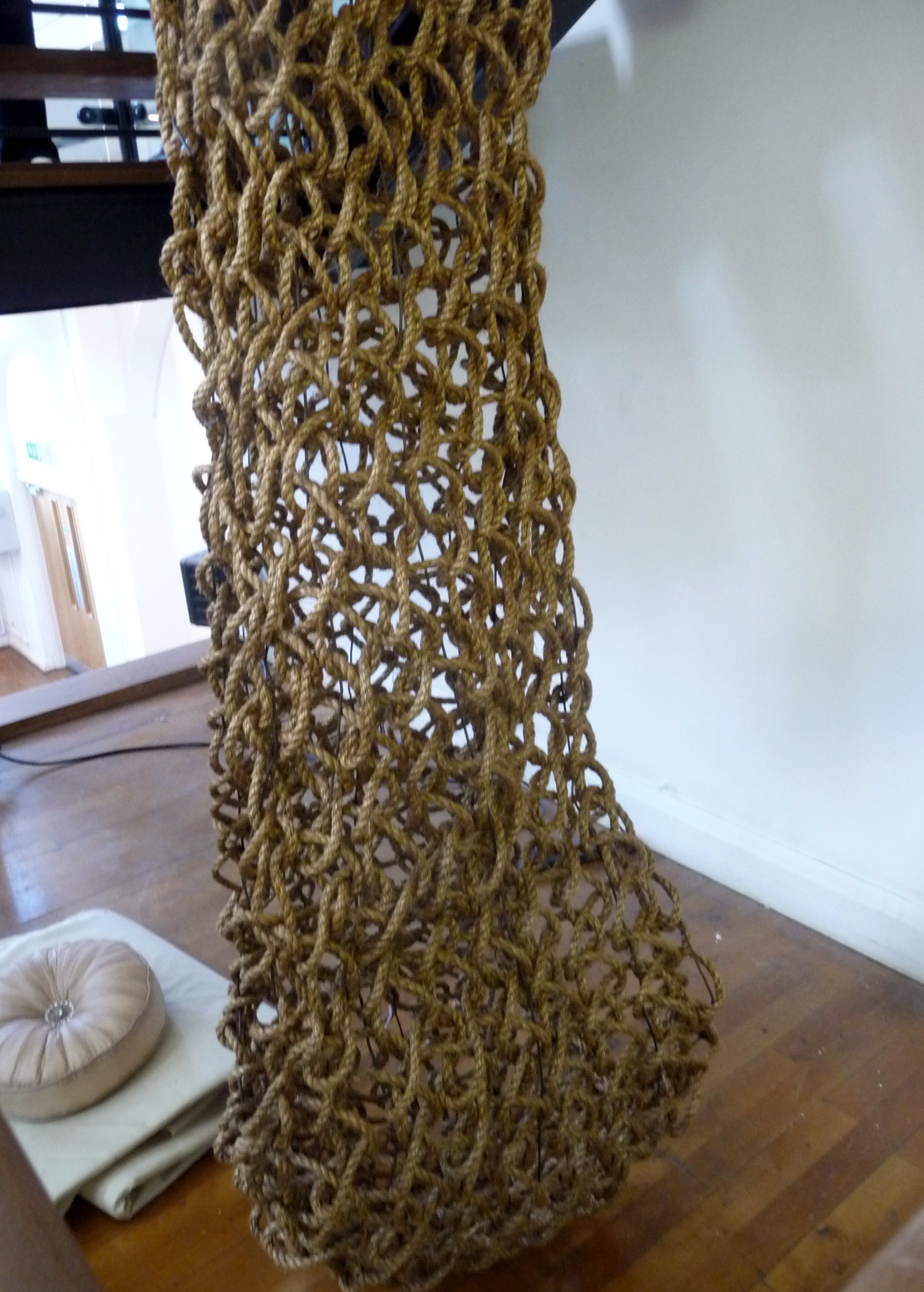 knitted rope by Stephanie Rose Beattie at Liverpool Hope Uni Degree Show 2015