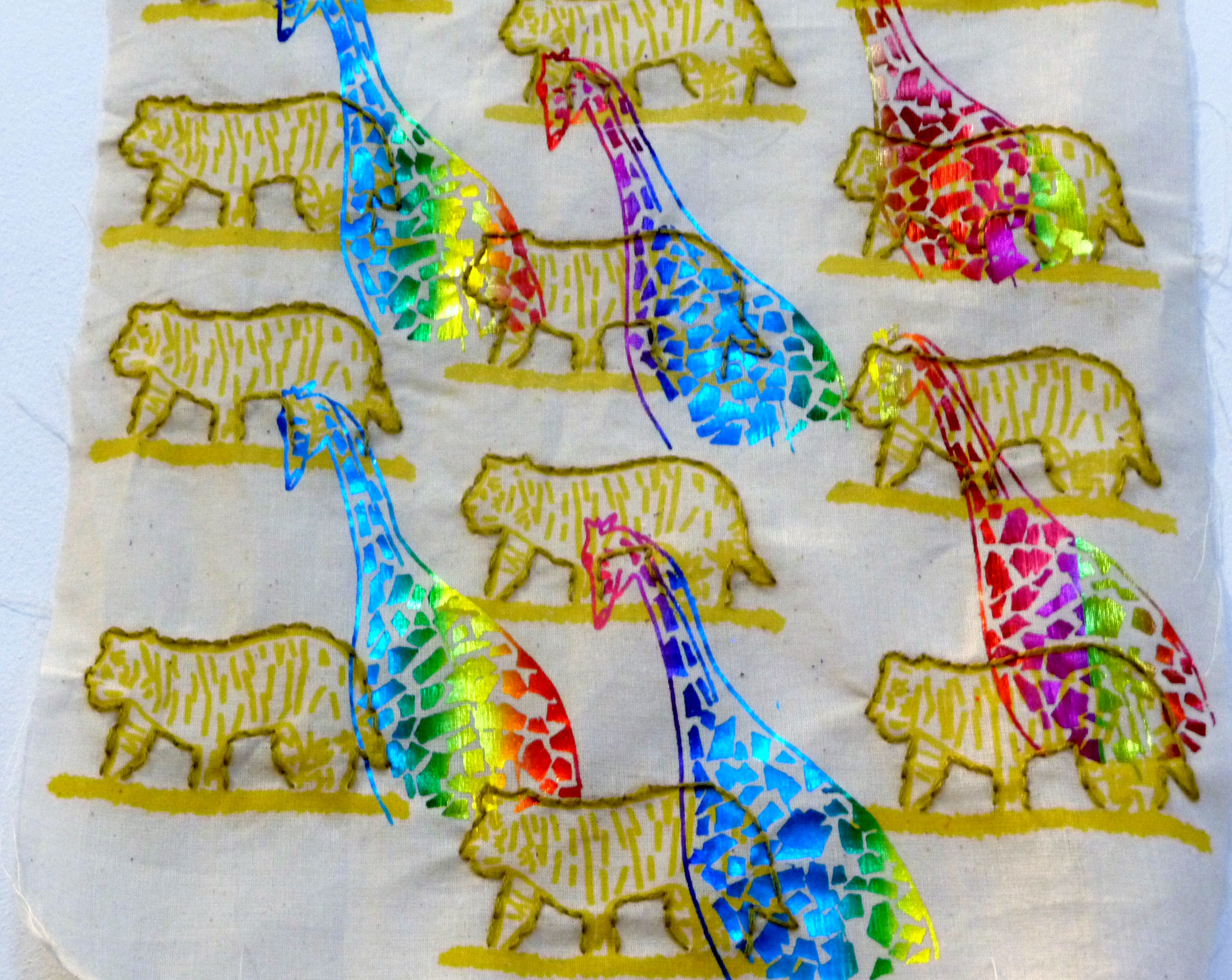 printed textile by Karen Naylor at Liverpool Hope Uni Degree Show 2015