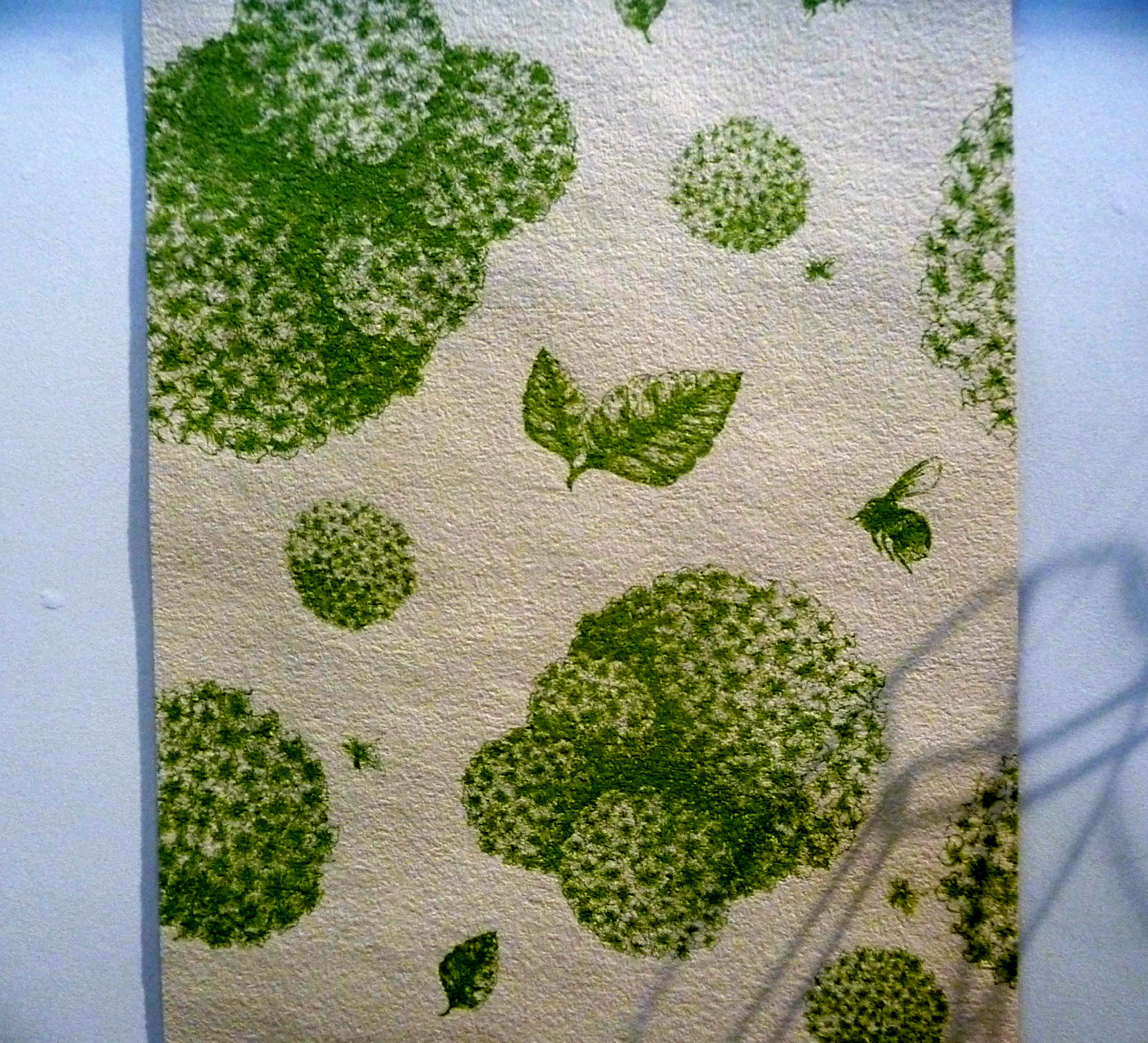 printed wallpaper by Laura-Jayne Wolstenholme at Liverpool Hope Uni Degree Show 2015