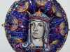 SAINT ETHELDREDA by Nikki Parmenter, mixed media, In All Its Glory exhibition, Chester Cathedral 2016