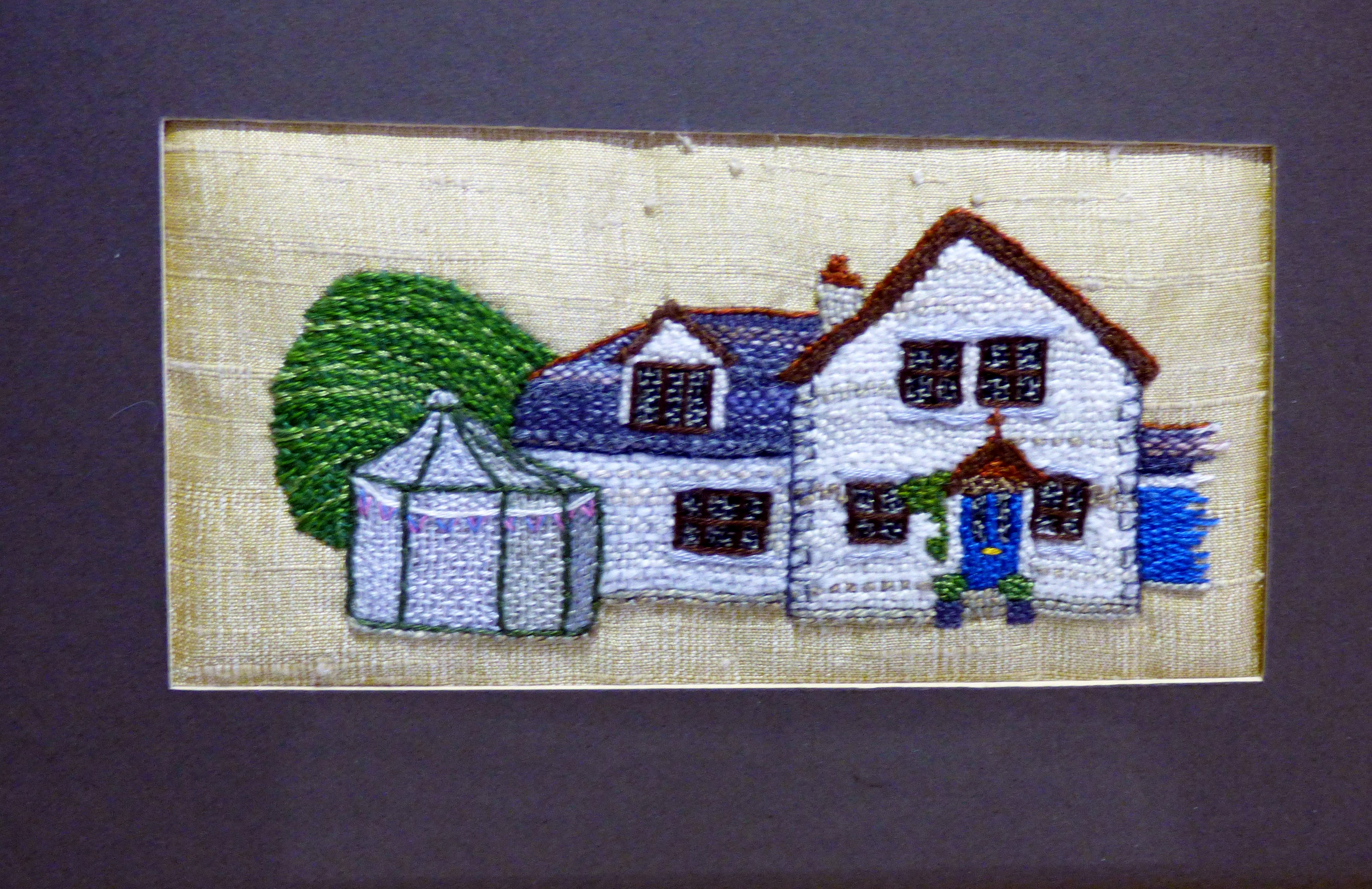 BRYN EITHIN by Marion Williams, N.Wales EG, hand embroidery