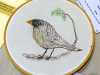 BIRD by Christine Gambles, free machine embroidery