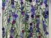 PURPLE FLOWERS by Moya McCarthy, N.Wales EG, free machine embroidery on dissolvable fabric