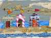 BEACH HUTS by Marilyn Smith, N.Wales EG, mixed media & machine stitch