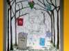 slide showing   SHAKESPEARE'S BAG LADY by Marie Stacey, machine embroidery