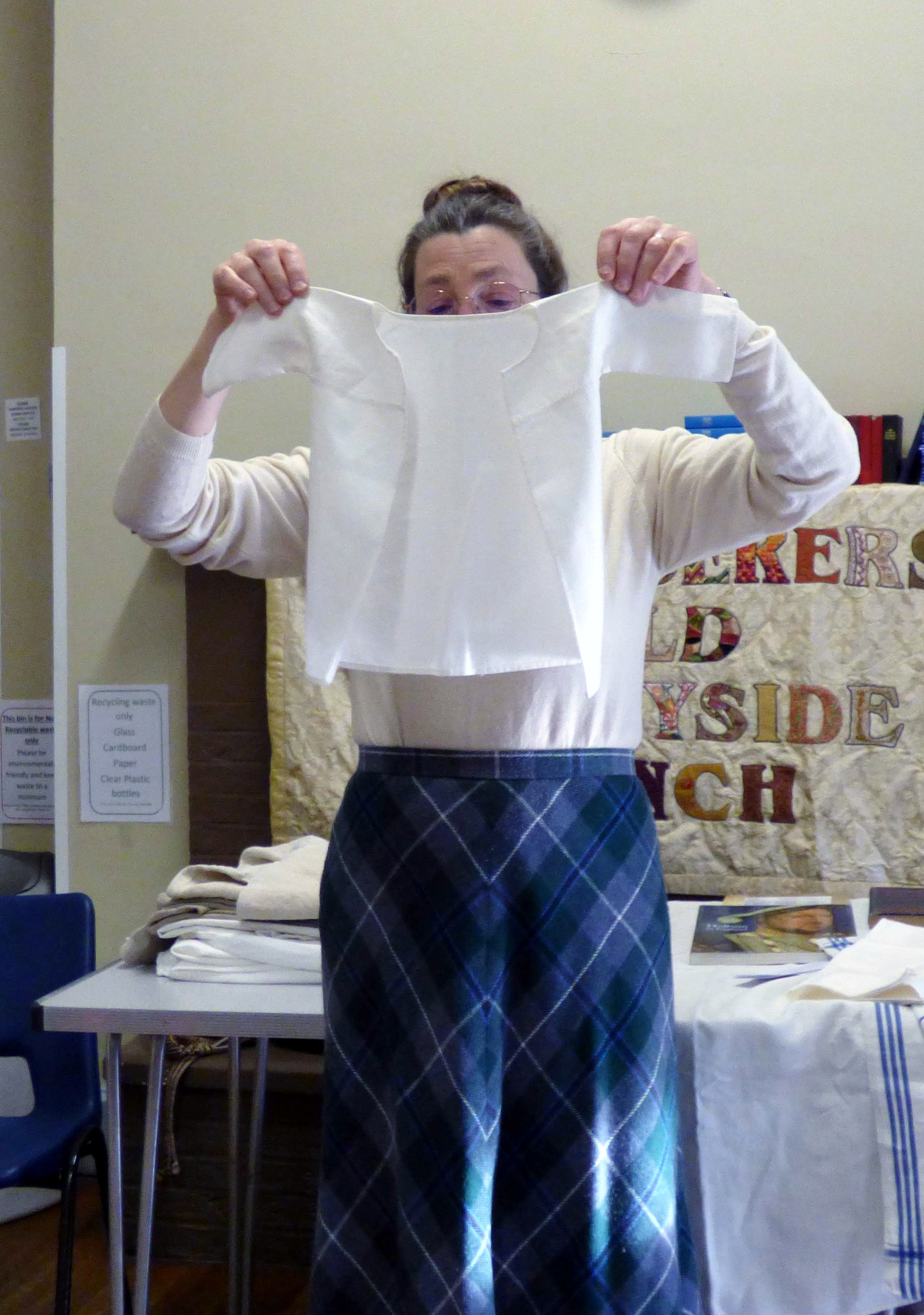 Sarah Thursfield  Talk "Of Seamstresses and Shirts: Plain and Not-So-Plain Sewing", Jan 2020