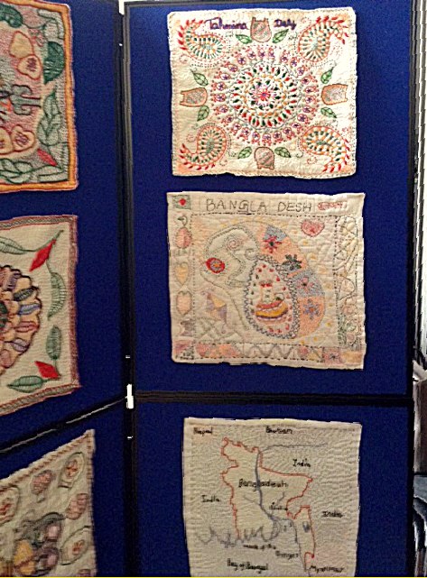 Kantha embroidery taught by Lynn Setterington