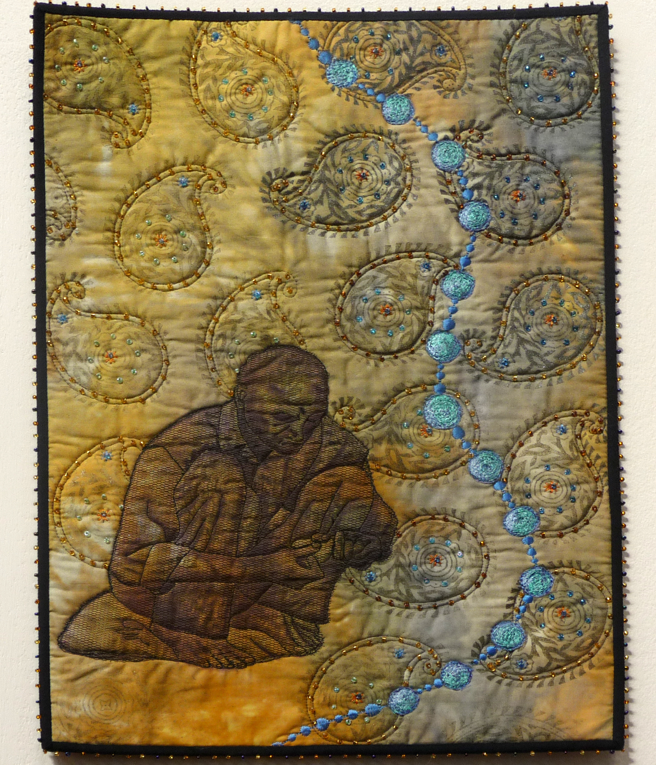 THE BEAD MAKER by Pat Archibald from Vayage Art Textiles
