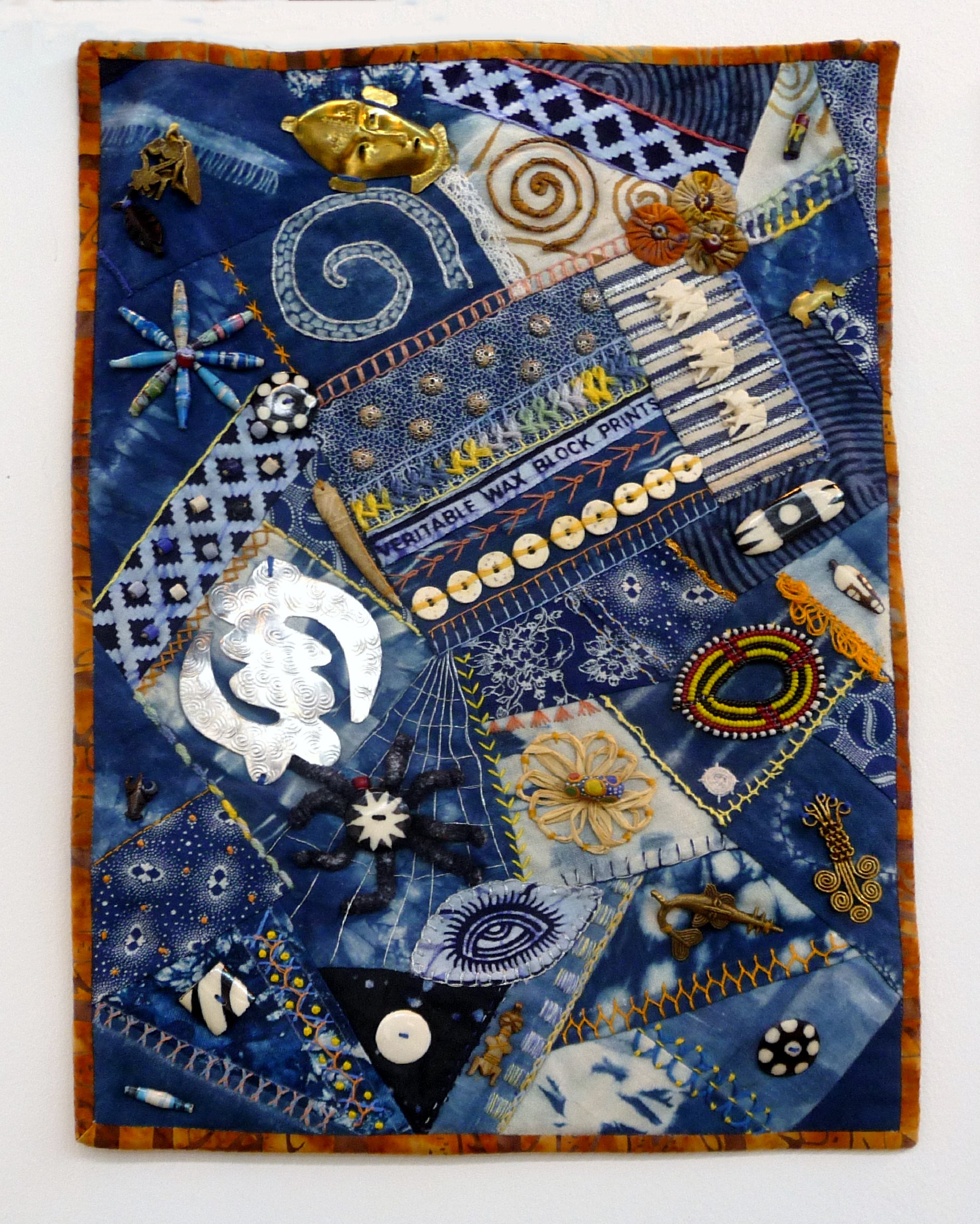 CRAZY FOR AFRICA by Gretchen Saunders Mwaura from Voyage Art Textiles