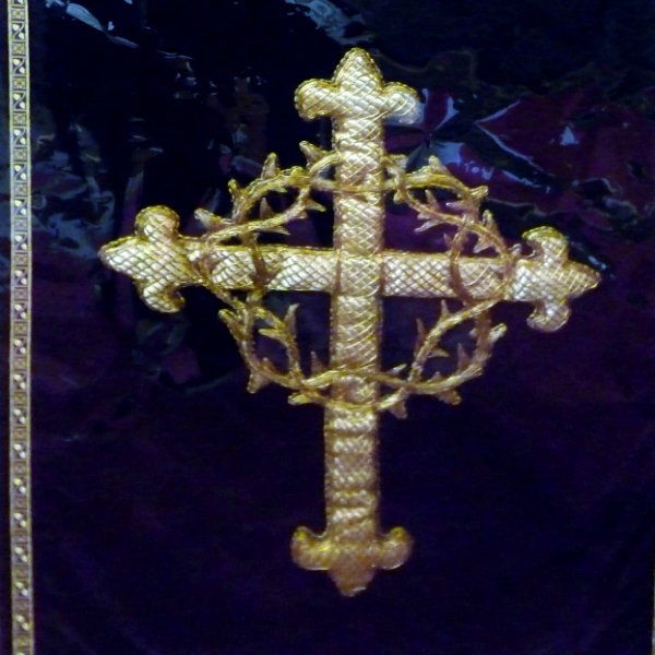 Goldwork by Leek School of Embroidery in St Edward the Confessor