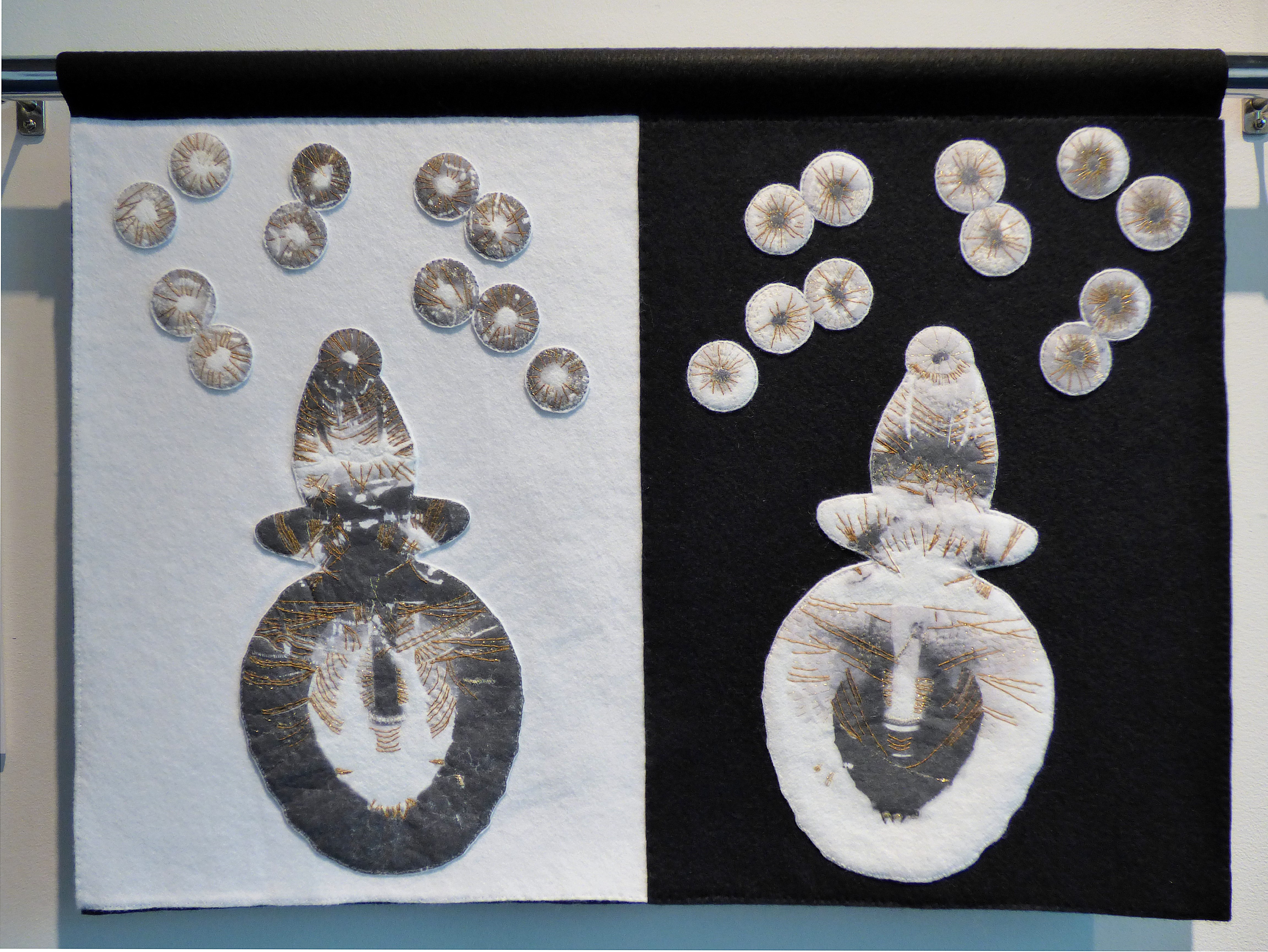 THERE BUT NOT THERE- DESIGN 1 by Linda Izan, Textile21 at World of Glass, St Helens 2016