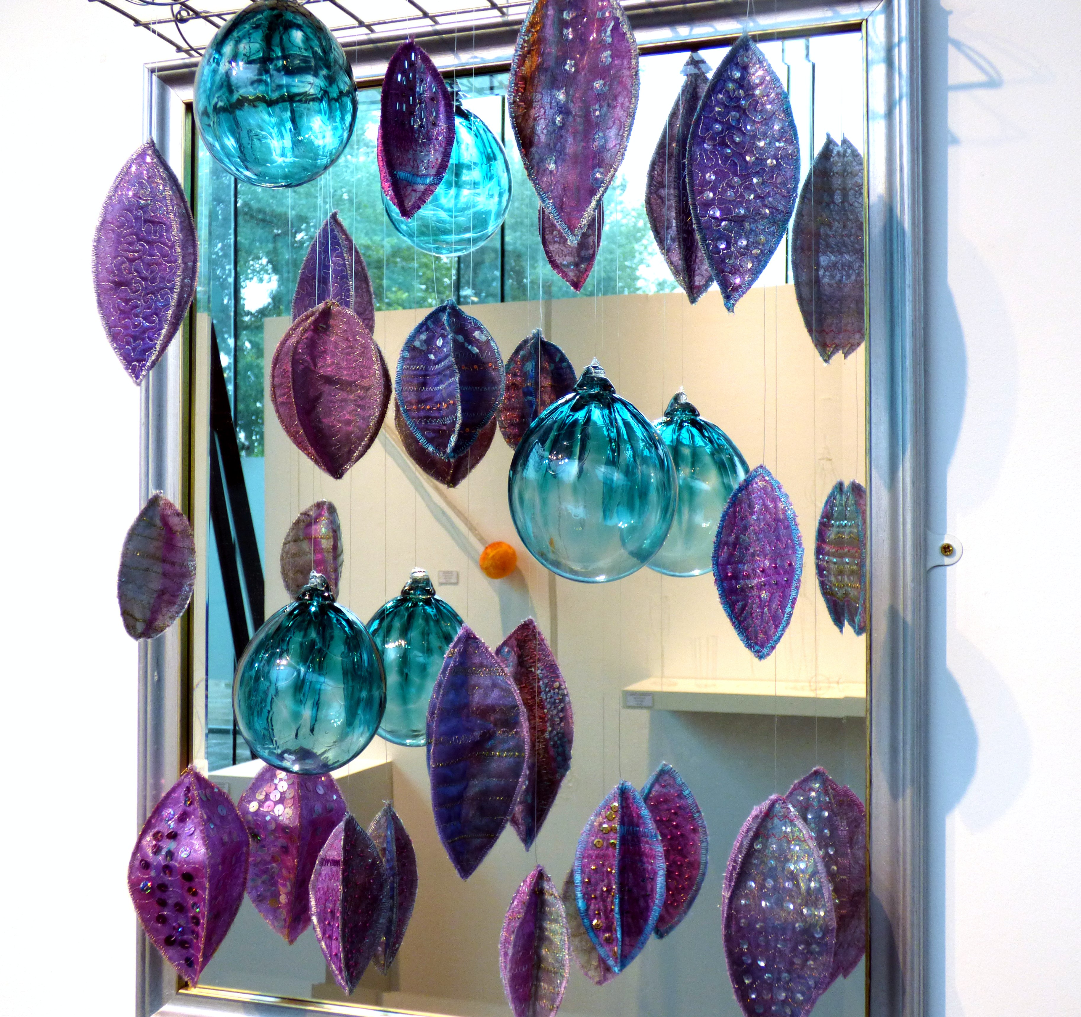 CHANDELIER by Elsa Buch, mixed media, Textile 21 at World of Glass, St Helens 2016