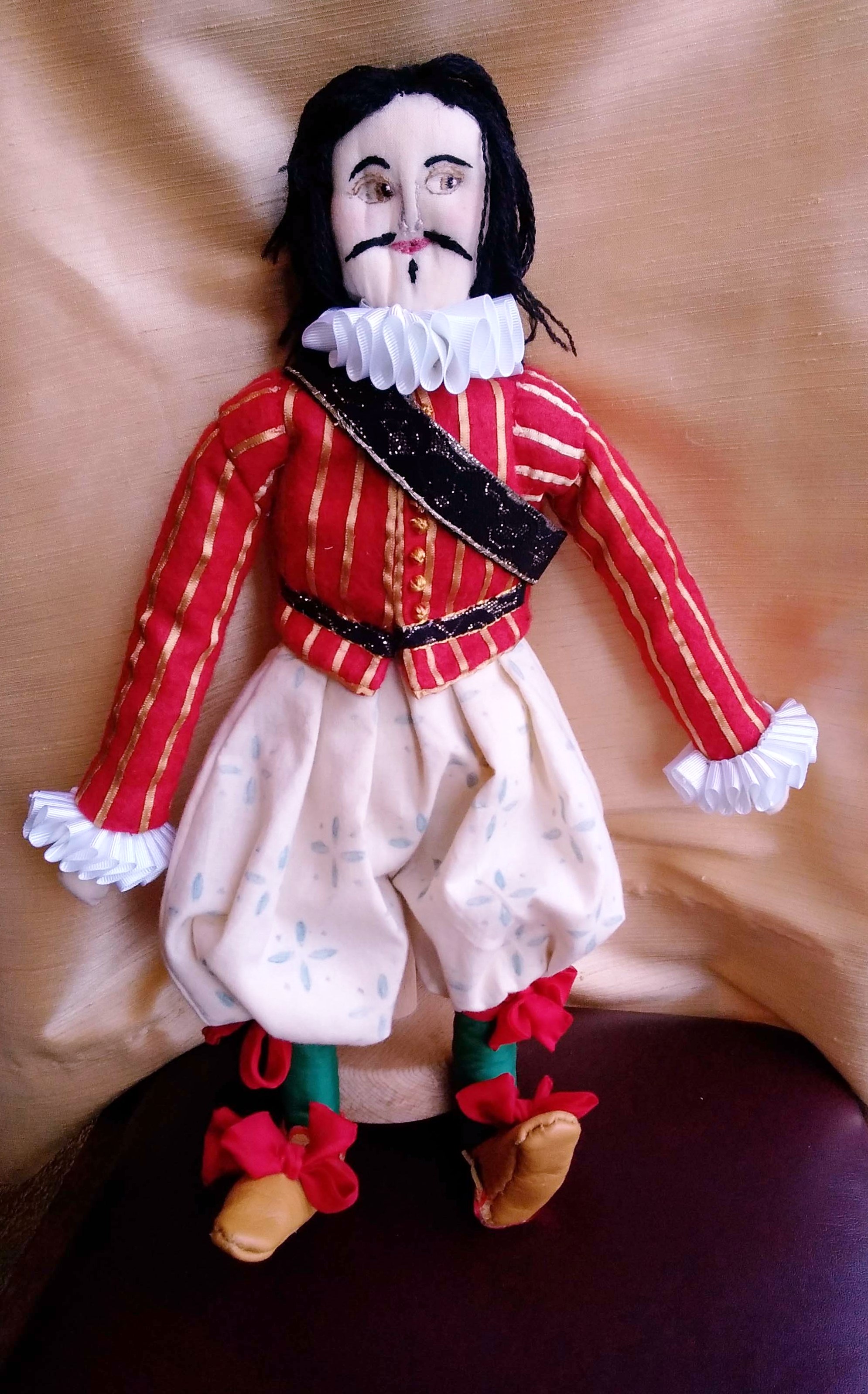 THE CHILDE OF HALE by Brenda Muller, 3D doll from the portrait in Speke Great Hall, MEG display at NW Regional Day 2021