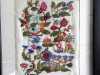 AN ENGLISH TUDOR GARDEN by Margaret Crichton, crewelwork and stumpwork embroidery, MEG display at NW Regional Day 2021