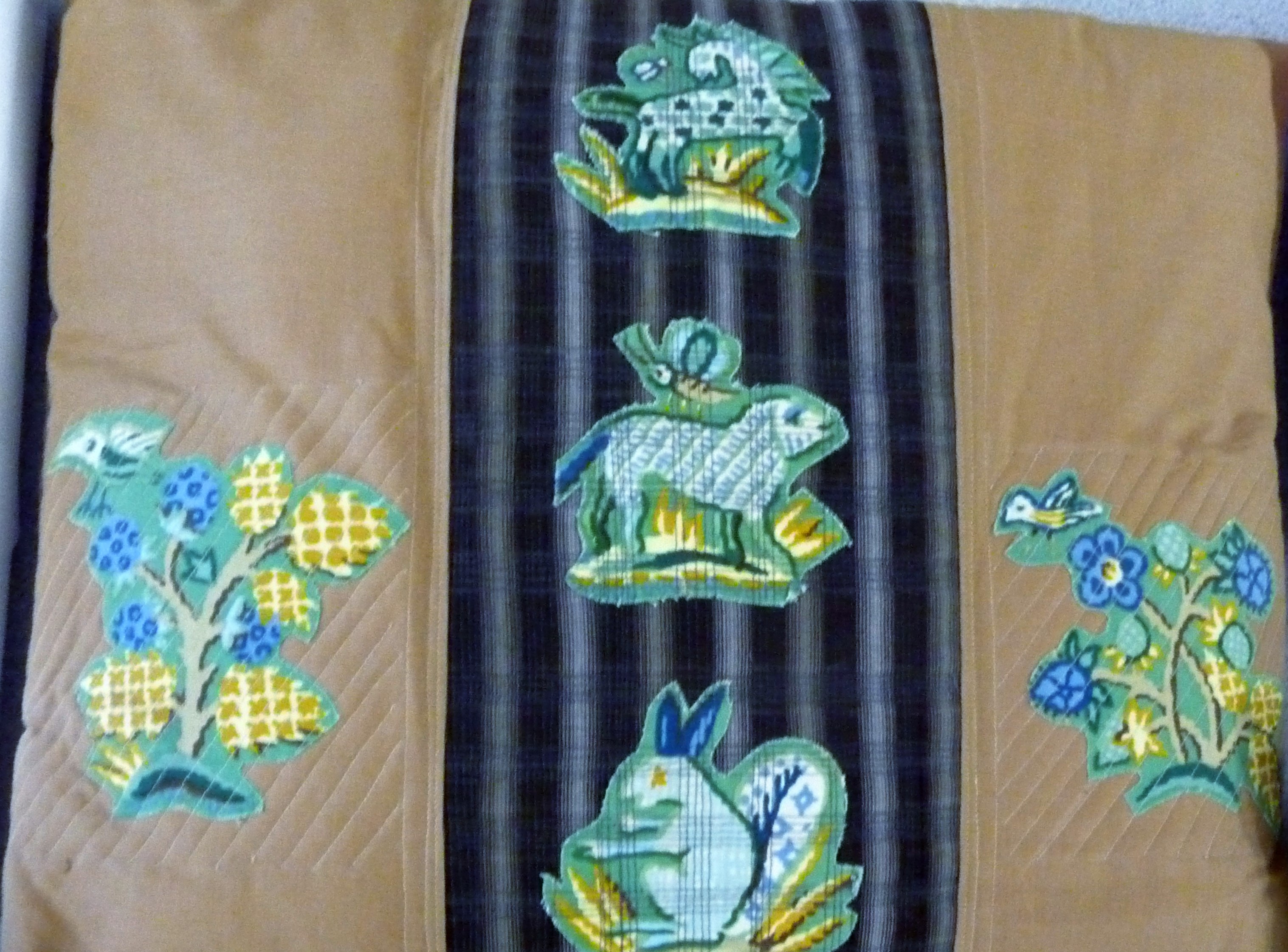 applique cushion by Norma Heron