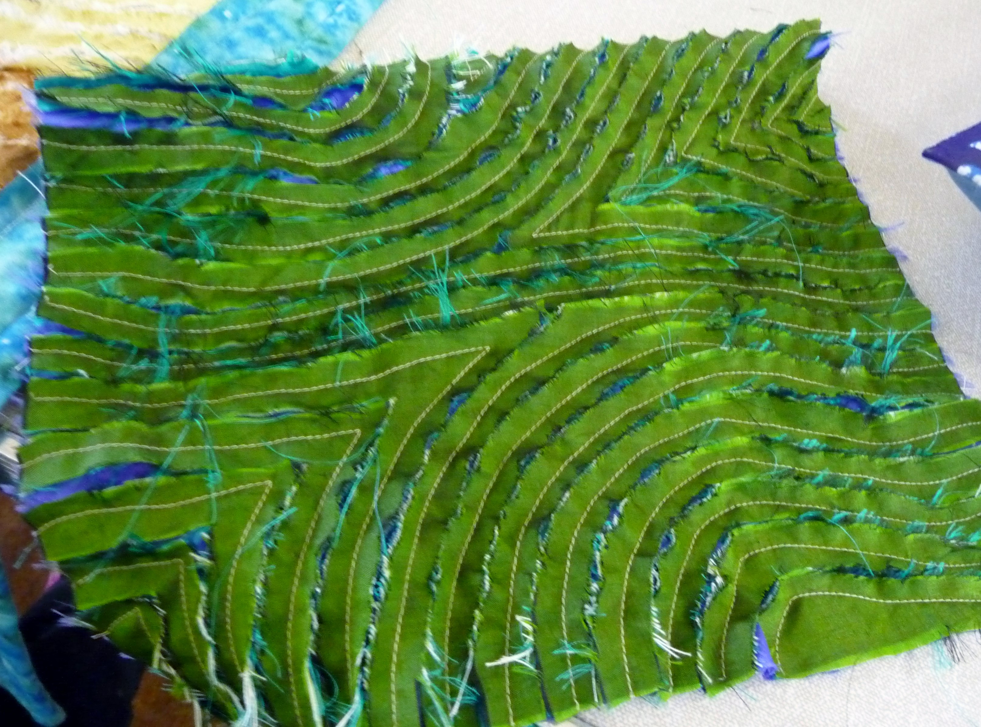 sample of 'chenille' fabric by Norma Heron