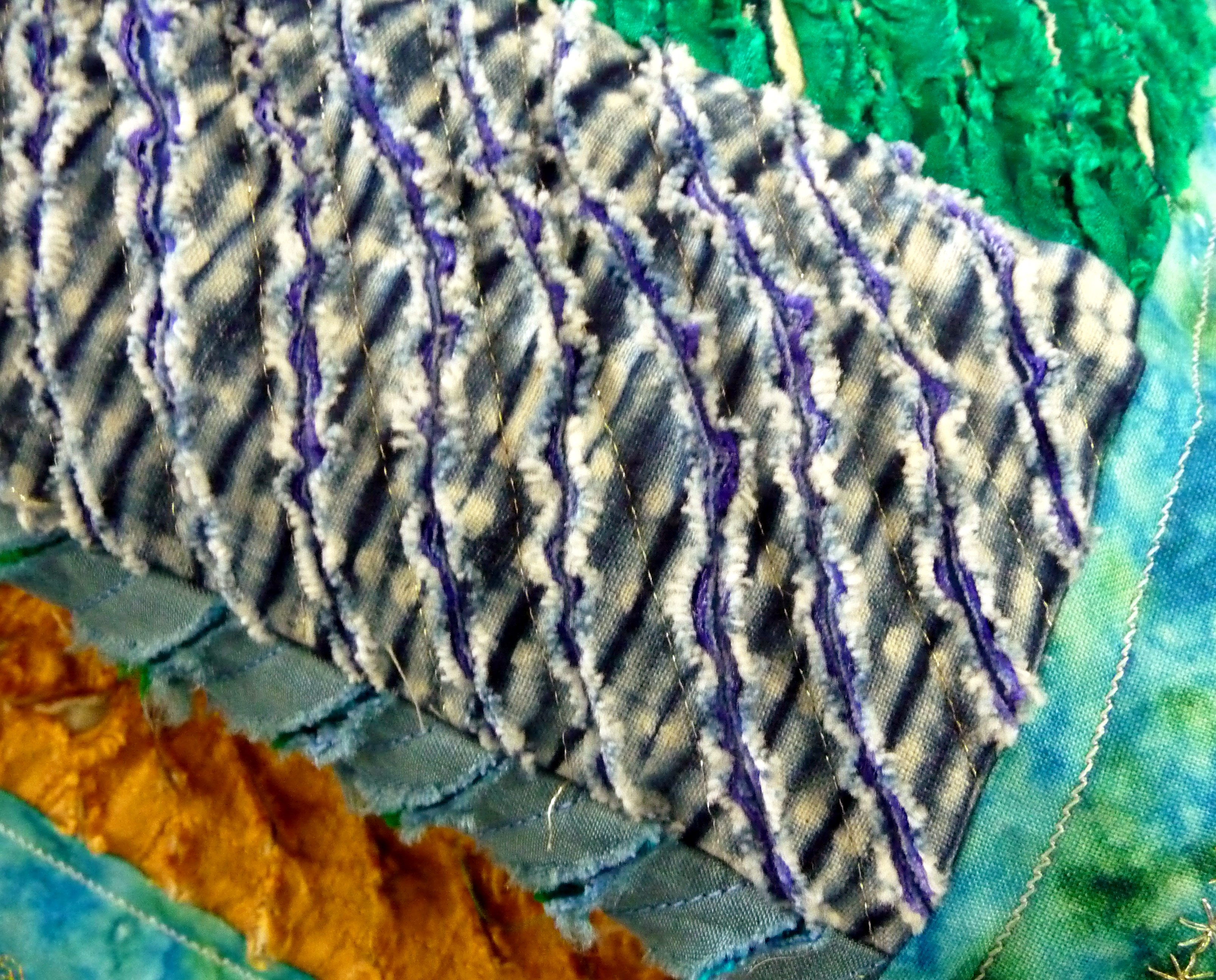 sample of 'chenille' fabric by Norma Heron