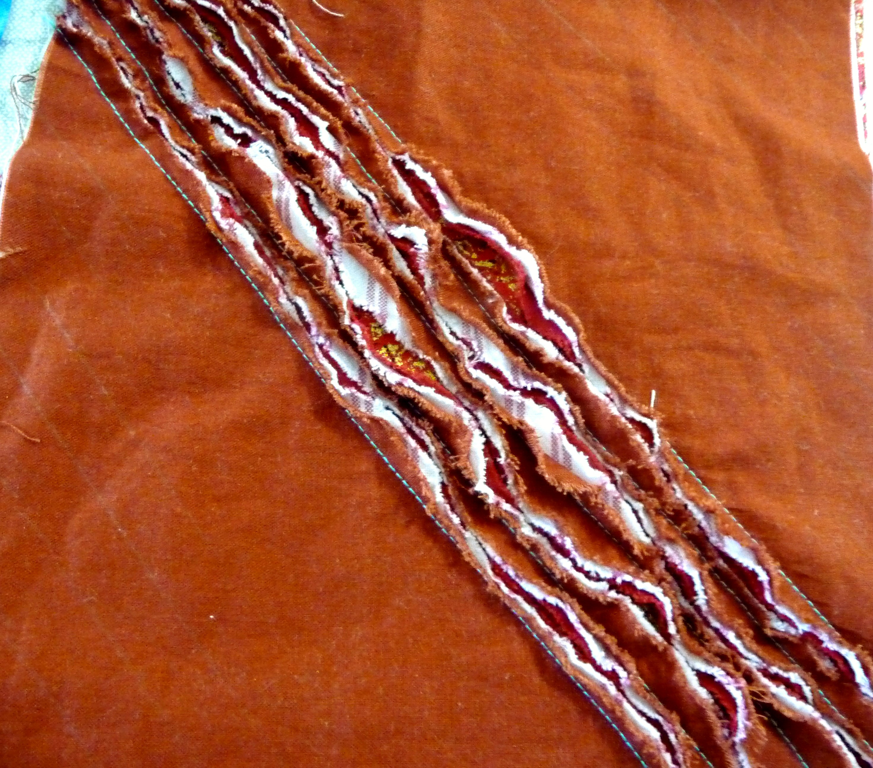 sample of 'chenille' fabric by Norma Heron