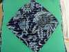 cushion by Norma Heron with 'chenille' fabric panel
