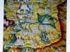 slide showing Sheldon Tapestry Worcestershire 1590 at "Maps in Stitch" Talk by Mary Bryning, October 2023