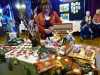 June Howard with her stall before the doors opened