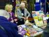 Ruby Porter MBE and her sister Kathy with Sreepur fundraising stand at MEG Christmas party 2014