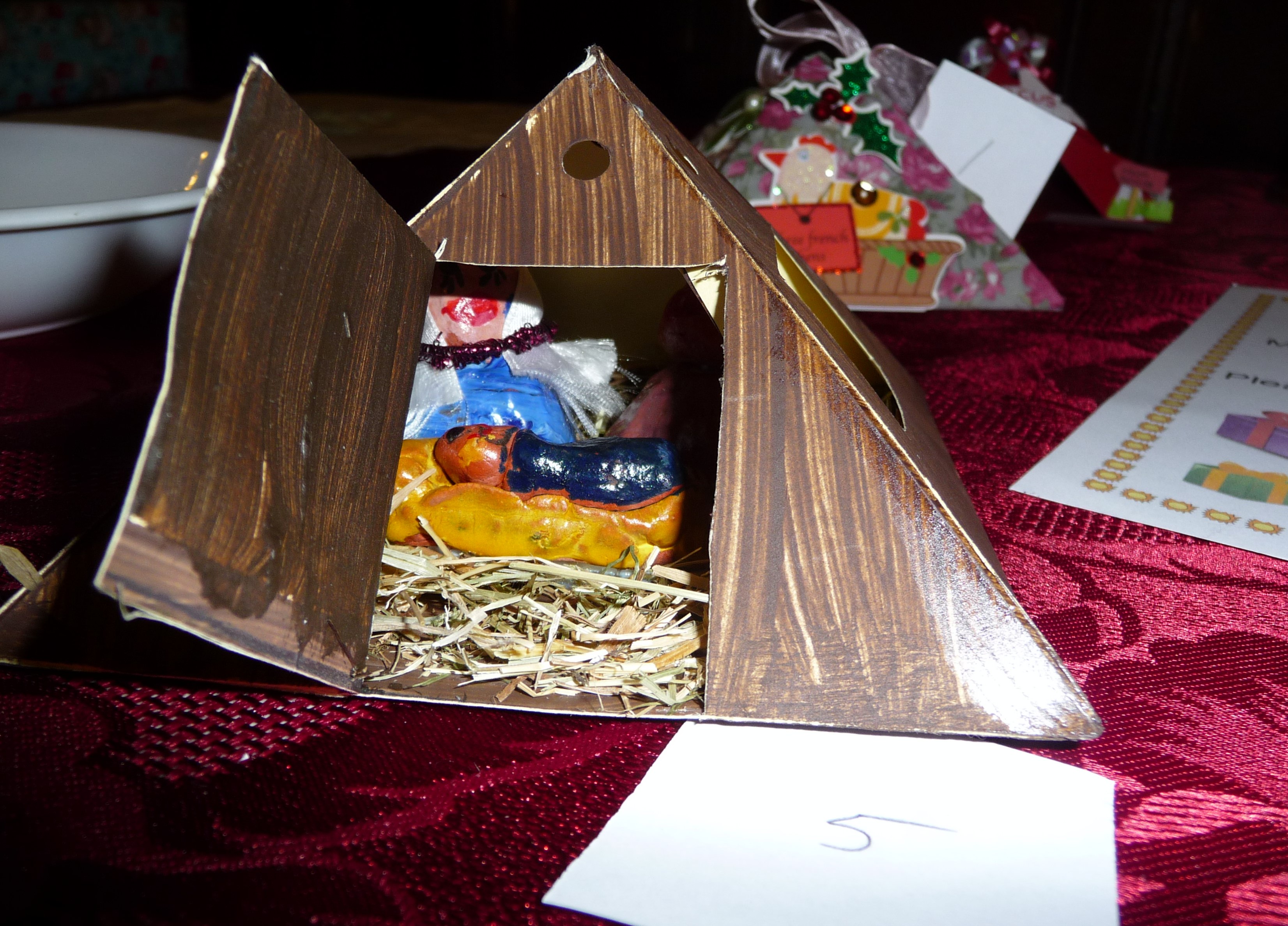 MEG Christmas Party 2015- YE competition. This is Emma Lewis's winning entry of a Nativity scene