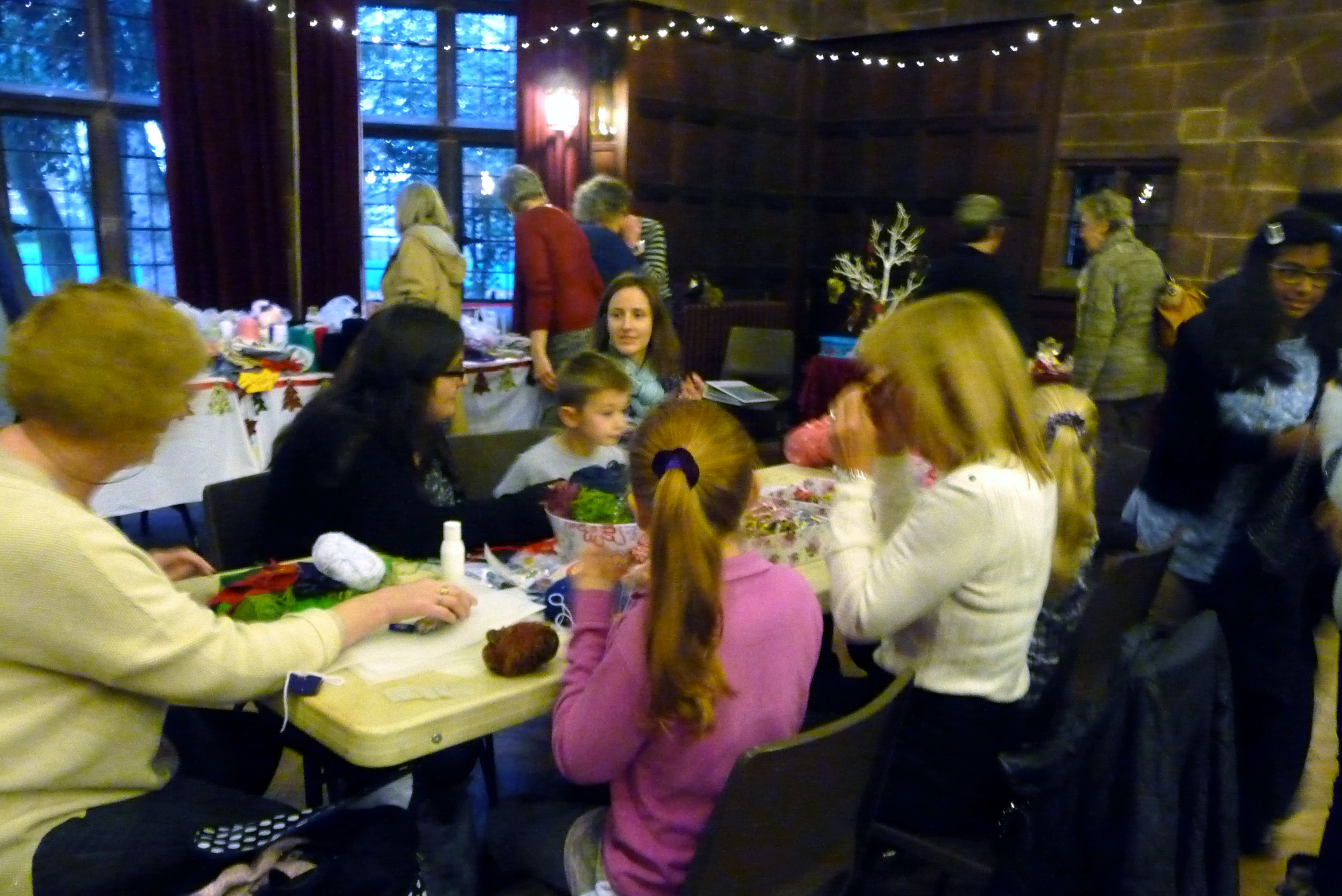 MEG Christmas Party 2015- our Make & Take activity table
