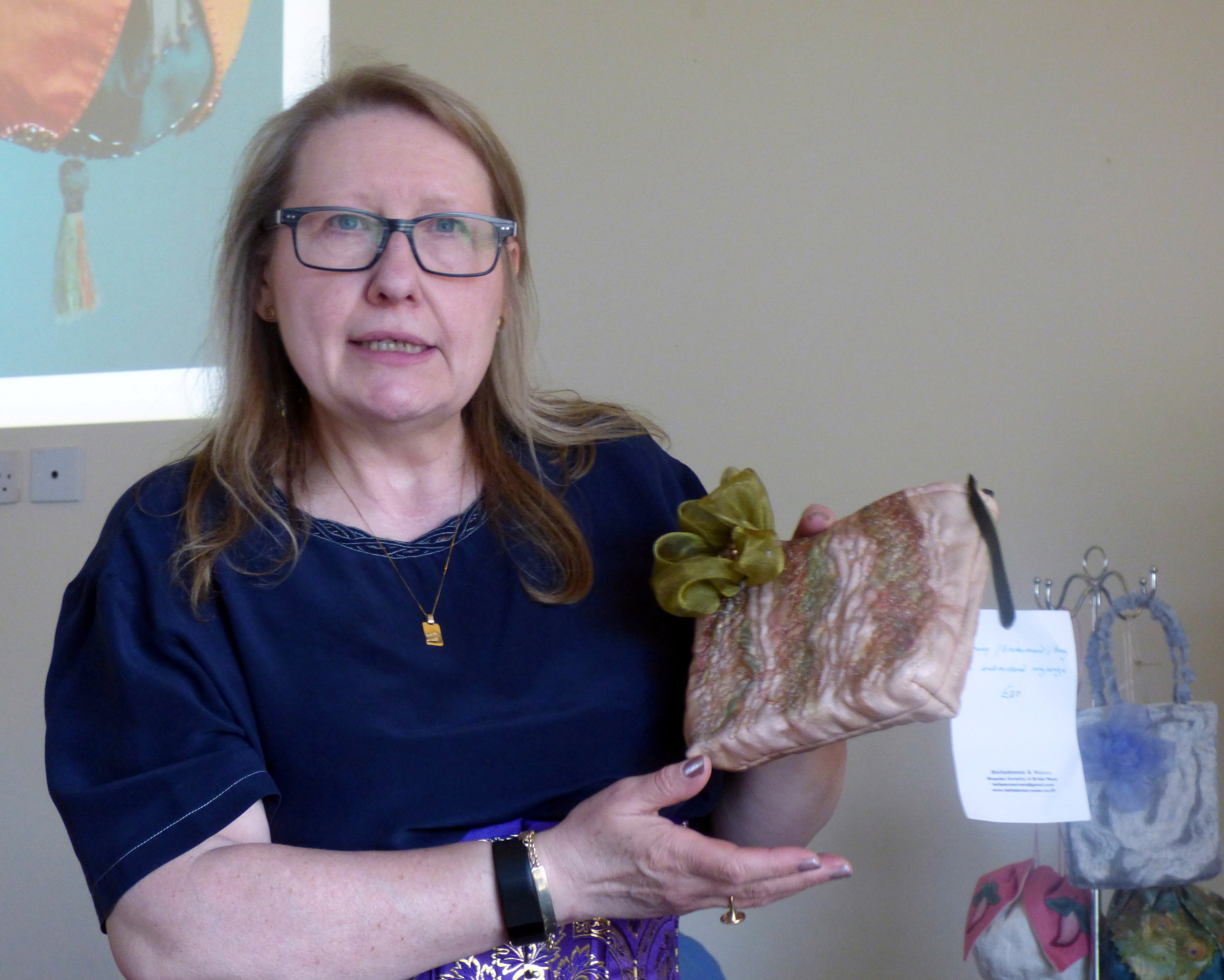 Gill Roberts talking to Glossop EG about her textile journey