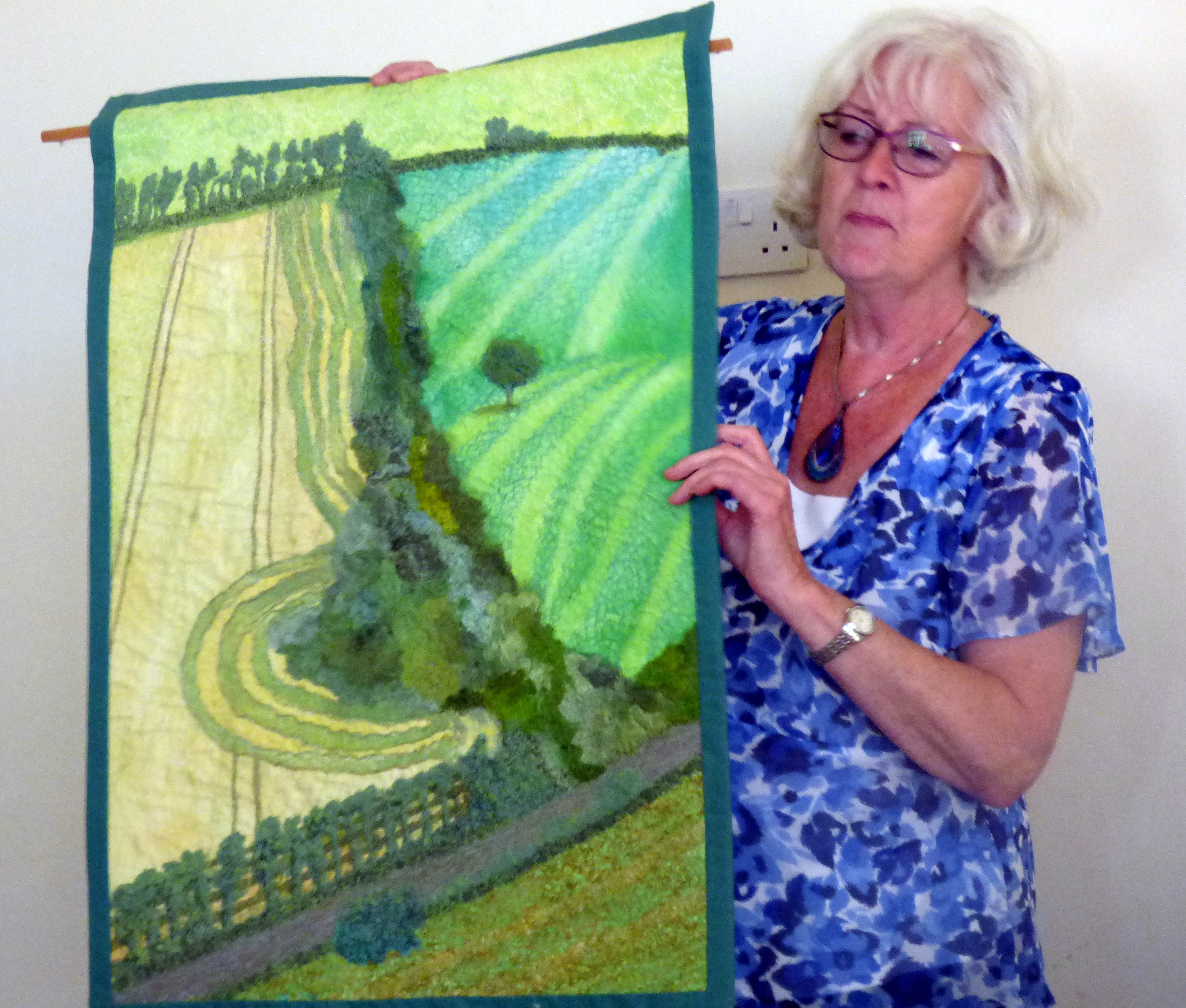 Elsie Watkins is talking to Glossop EG about her textile journey