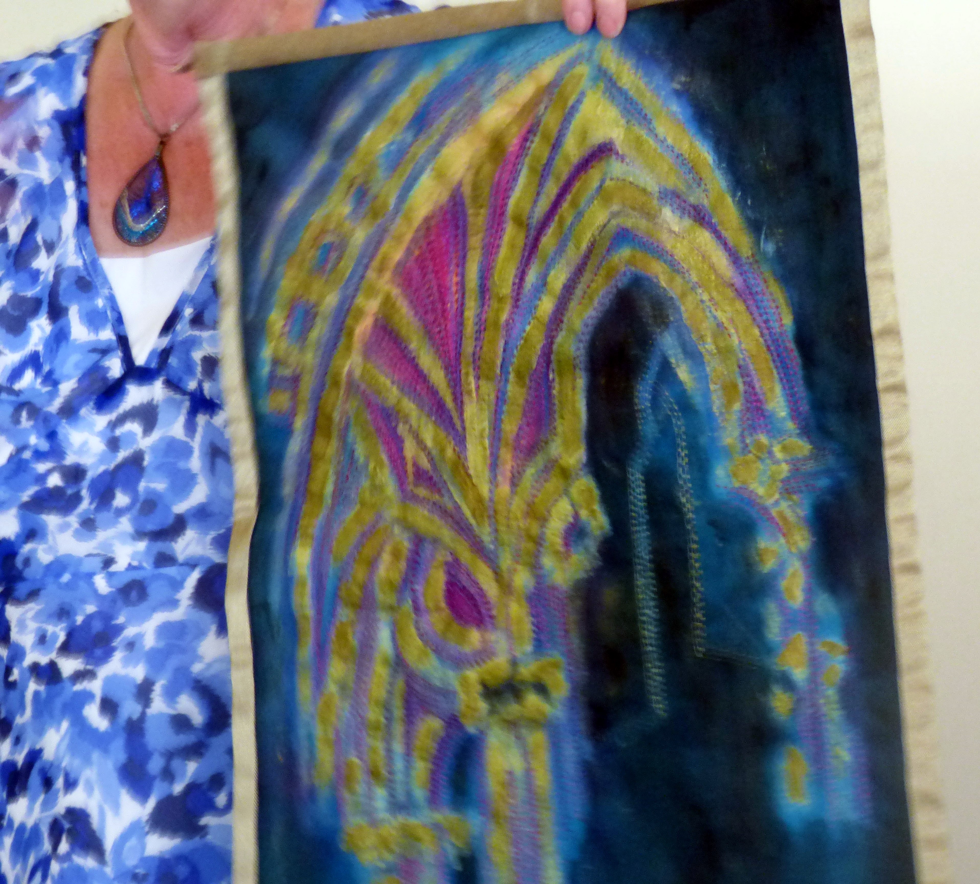 Elsie Watkins is talking to Glossop EG about her textile journey
