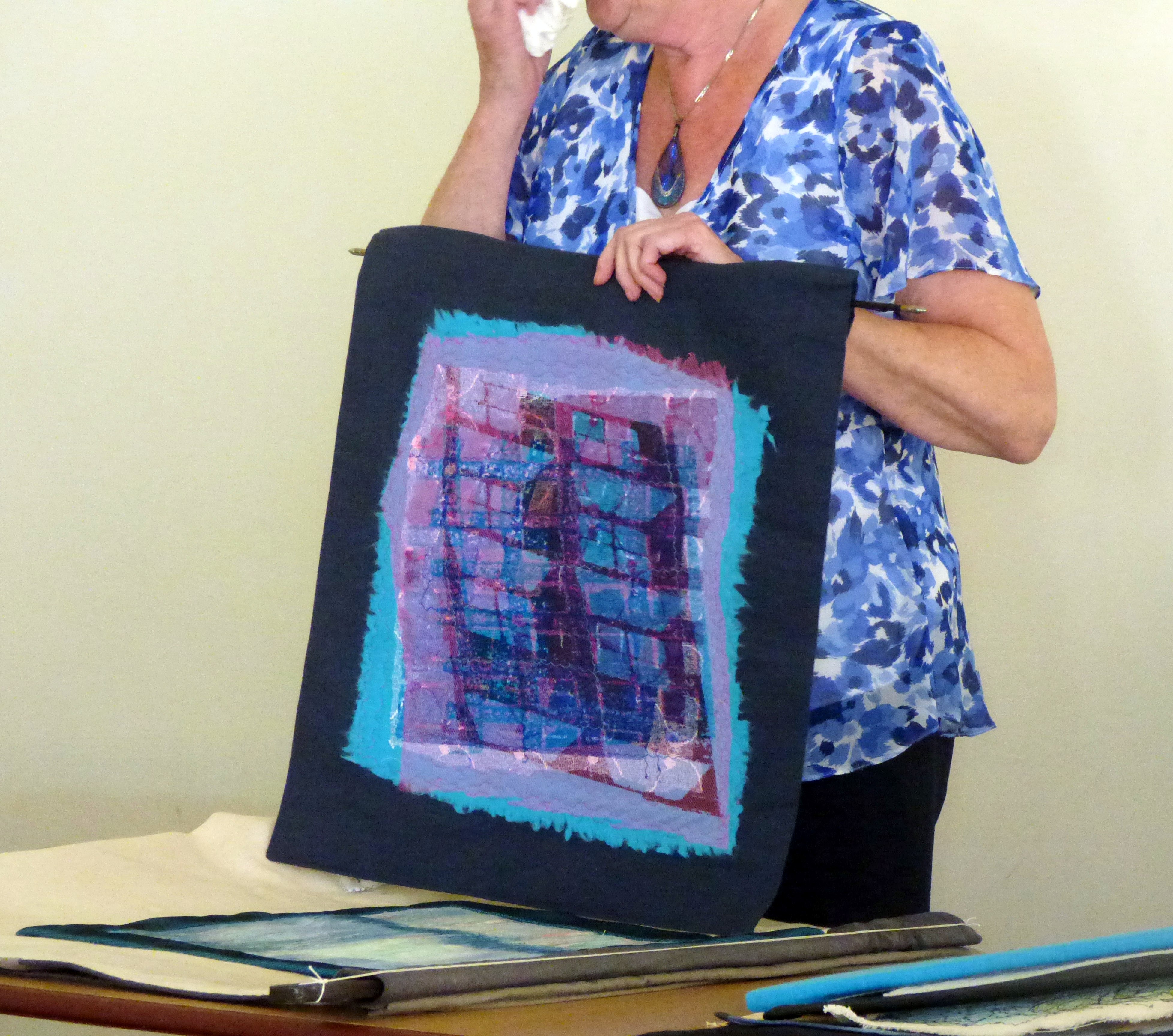 Elsie Watkins is talking to Glossop EG about her textile journey