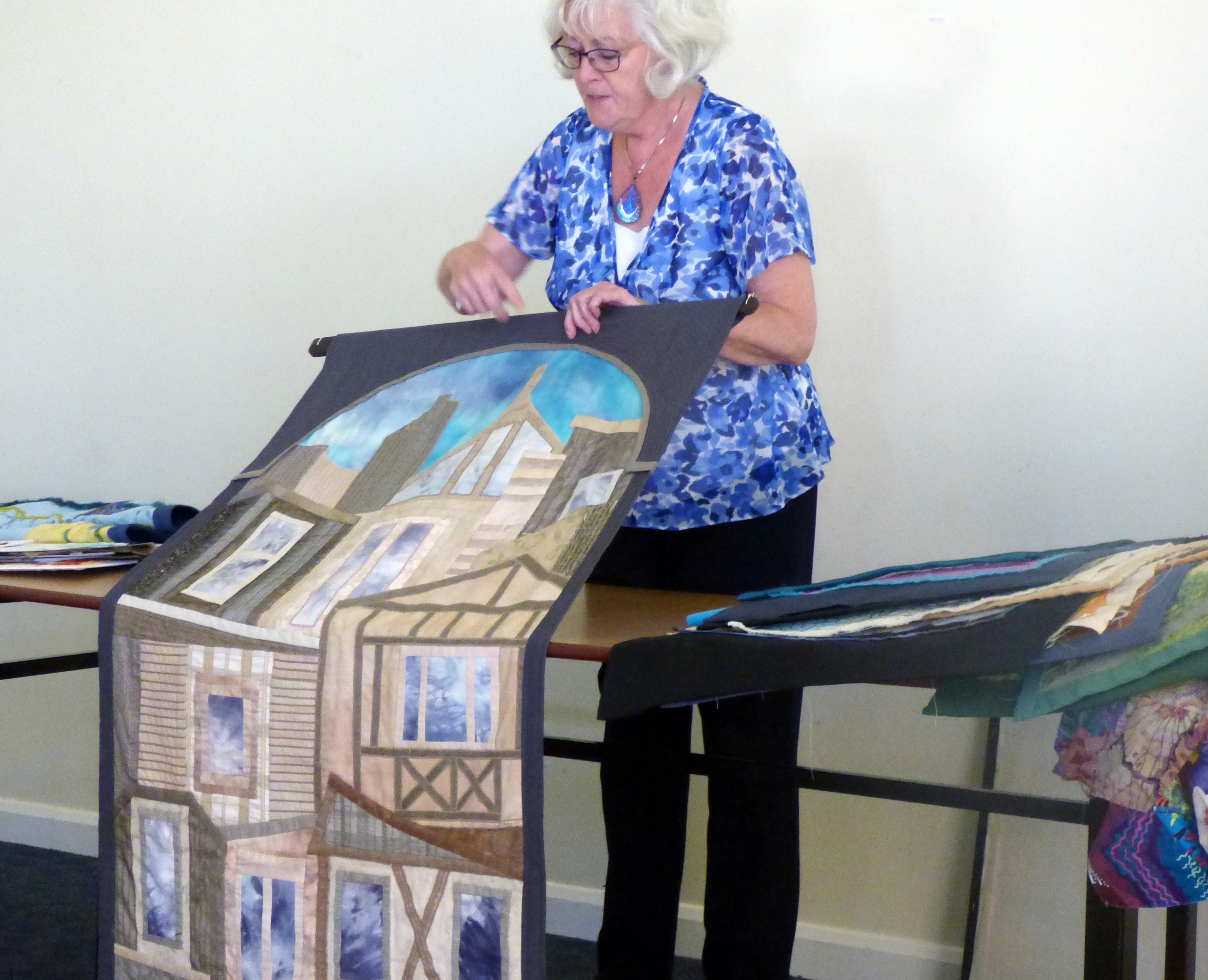 Elsie Watkins is talking to Glossop EG about her textile journey