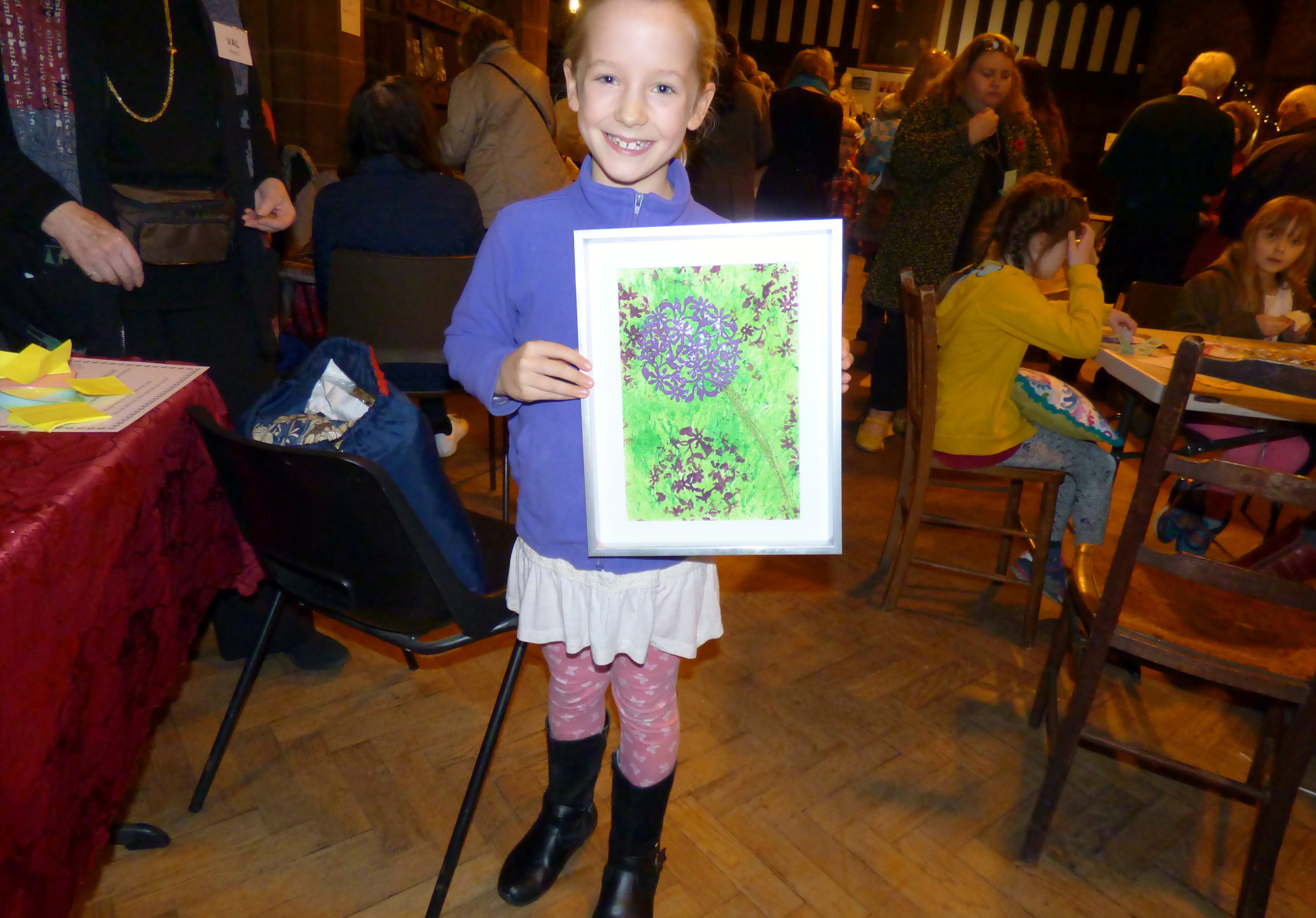 Esther Lewis with her winning entry to YE competition at MEG Winter Fair 2016