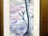 WINTER TREE by Roselie Gardner, machine embroidered fabric painting