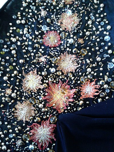 detail of embroidery by Niamh Conway MEG 2015 Joint Bursary winner