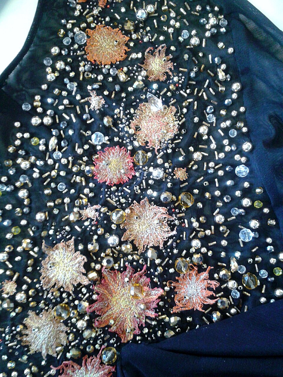 detail of embroidery by Niamh Conway MEG 2015 Joint Bursary winner