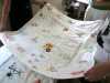 hand embroidered flower quilt which will be raffled for the Sree