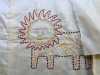detail of hand embroidered square on Sreepur quilt