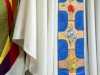 MARIAN VESTMENT at Embroidery Studio open day, Liverpool Metropolitan Cathedral 2017