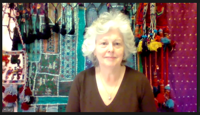 Hilary Naghashi at "Persian Delights" talk by Hilary Naghashi, Feb 2021
